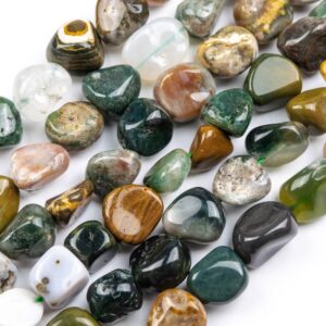 Genuine Natural Ocean Jasper Loose Beads Grade AA Pebble Nugget Shape 8-10mm