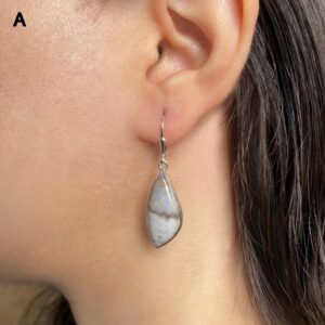 Ocean Jasper Leverback Earring / 925 Sterling Silver / Healing Gemstone / Gifts For Her / Natural Ocean Jasper Jewellery / Statement Earring Ocean Jasper Leverback Earring / 925 Sterling Silver / Healing Gemstone / Gifts For Her / Natural Ocean Jasper Jewellery / Statement Earring