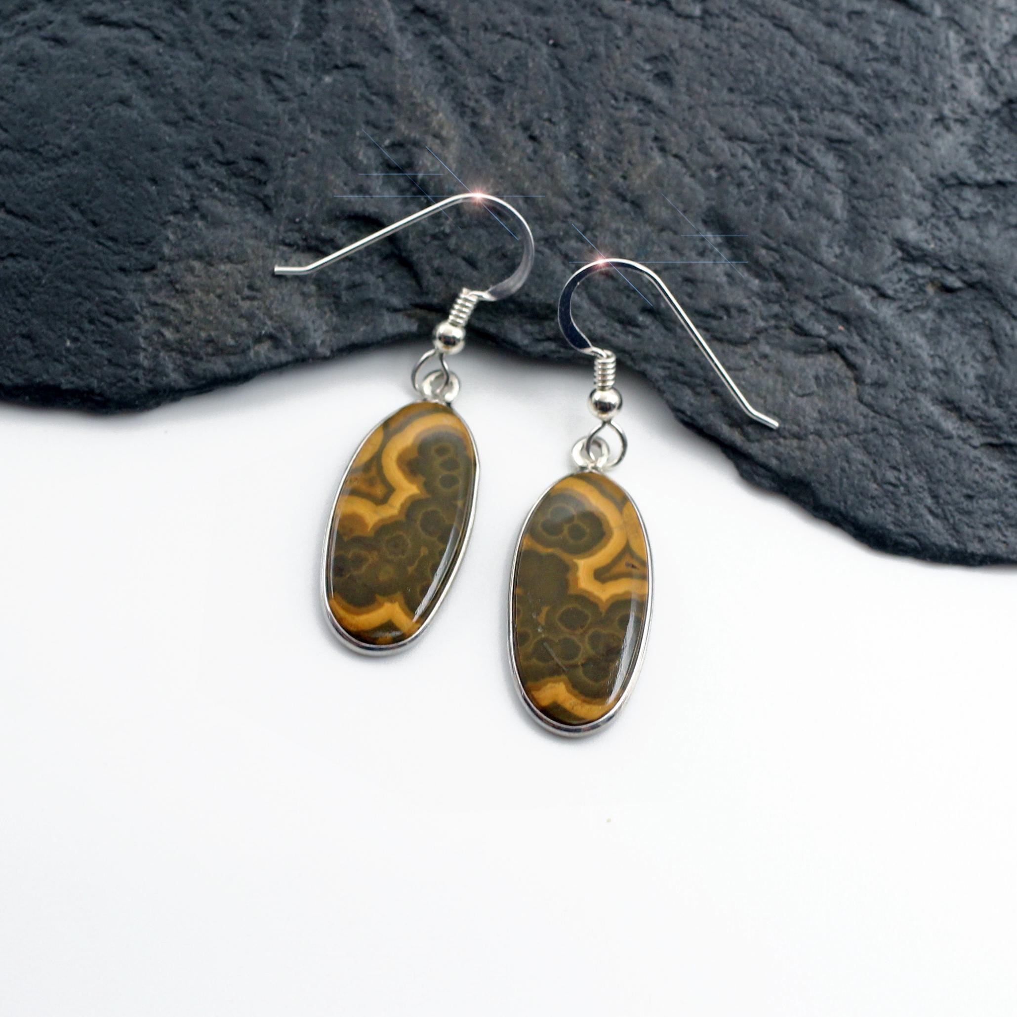 Ocean Life - Madagascar Ocean Jasper Sterling Silver Earrings