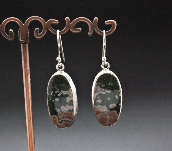 Sterling Silver Ocean Jasper Earrings Sterling Silver Ocean Jasper Earrings