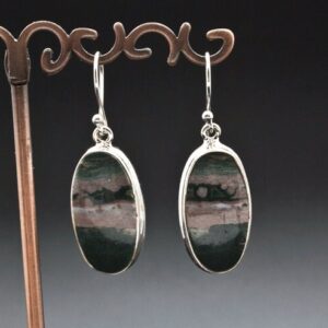 Sterling Silver Ocean Jasper Earrings