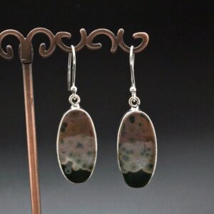 Sterling Silver Ocean Jasper Earrings