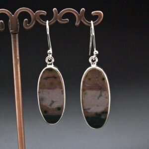 Sterling Silver Ocean Jasper Earrings Sterling Silver Ocean Jasper Earrings