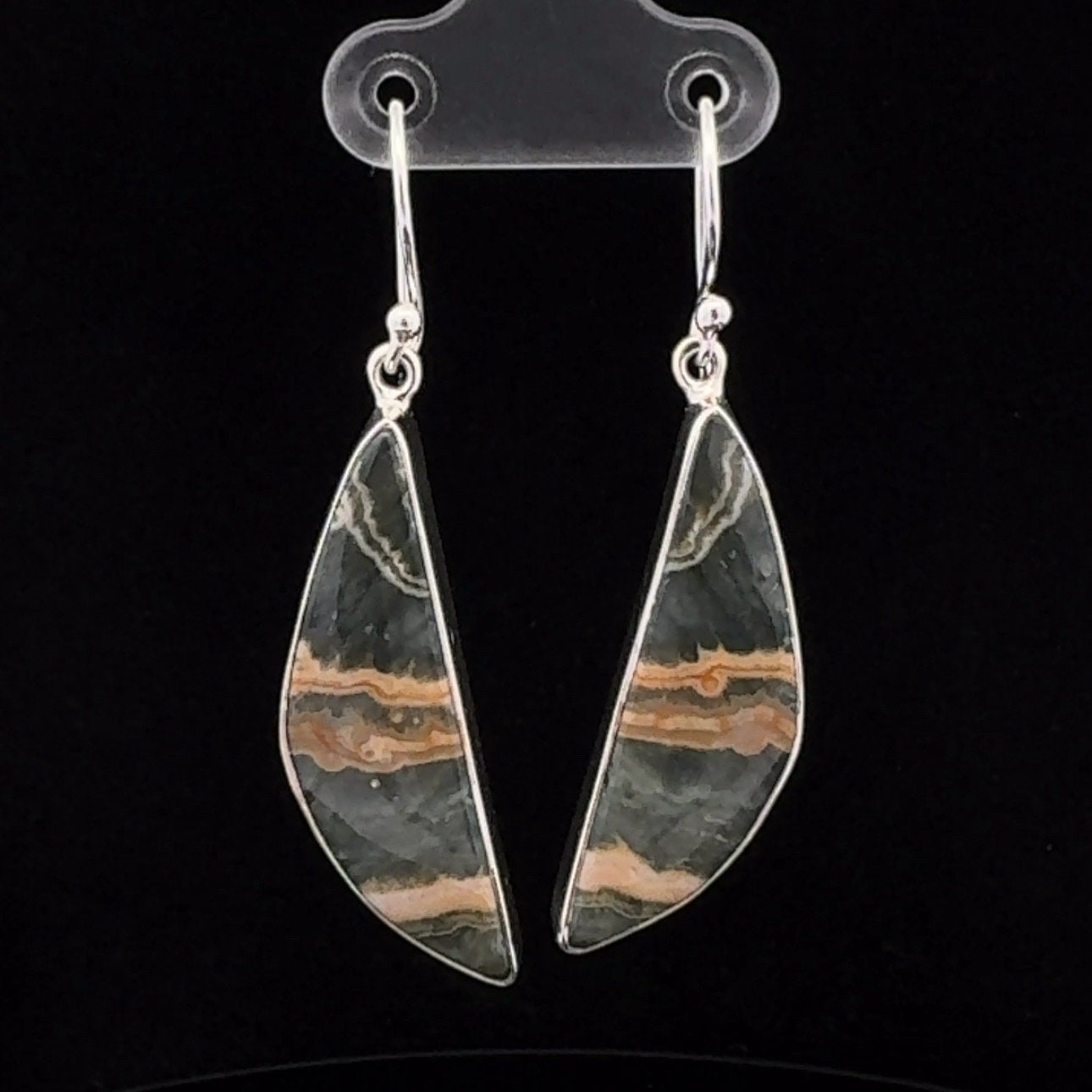Sterling Silver Ocean Jasper Earrings Sterling Silver Ocean Jasper Earrings