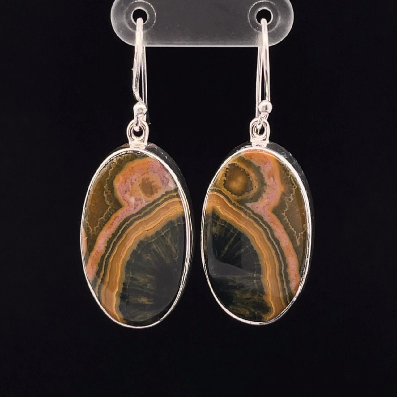 Sterling Silver Ocean Jasper Earrings Sterling Silver Ocean Jasper Earrings