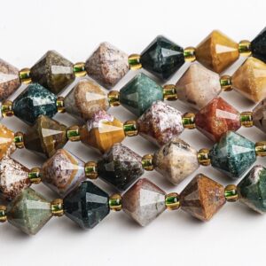 8MM Multicolor Ocean Jasper Beads Grade AA Genuine Natural Gemstone Bicone Faceted Loose Beads 15"/7.5" Bulk Lot Options(126706) 8MM Multicolor Ocean Jasper Beads Grade AA Genuine Natural Gemstone Bicone Faceted Loose Beads 15"/7.5" Bulk Lot Options(126706)
