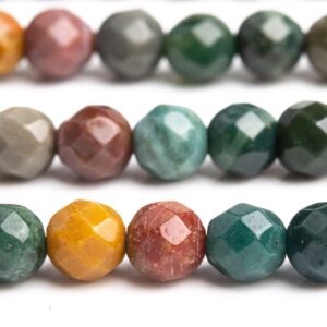 Genuine Natural Ocean Jasper Gemstone Beads 4MM Multicolor Faceted Round AAA Quality Loose Beads (109952) Genuine Natural Ocean Jasper Gemstone Beads 4MM Multicolor Faceted Round AAA Quality Loose Beads (109952)