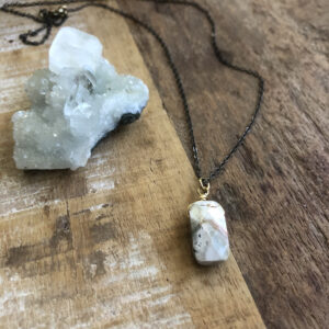 Ocean Jasper And Brass Layering Necklace