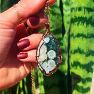 Ocean Jasper Necklace - Promotes Elevated Spirits + Increased Joy