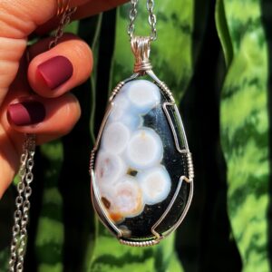Ocean Jasper Necklace - Promotes Elevated Spirits + Increased Joy