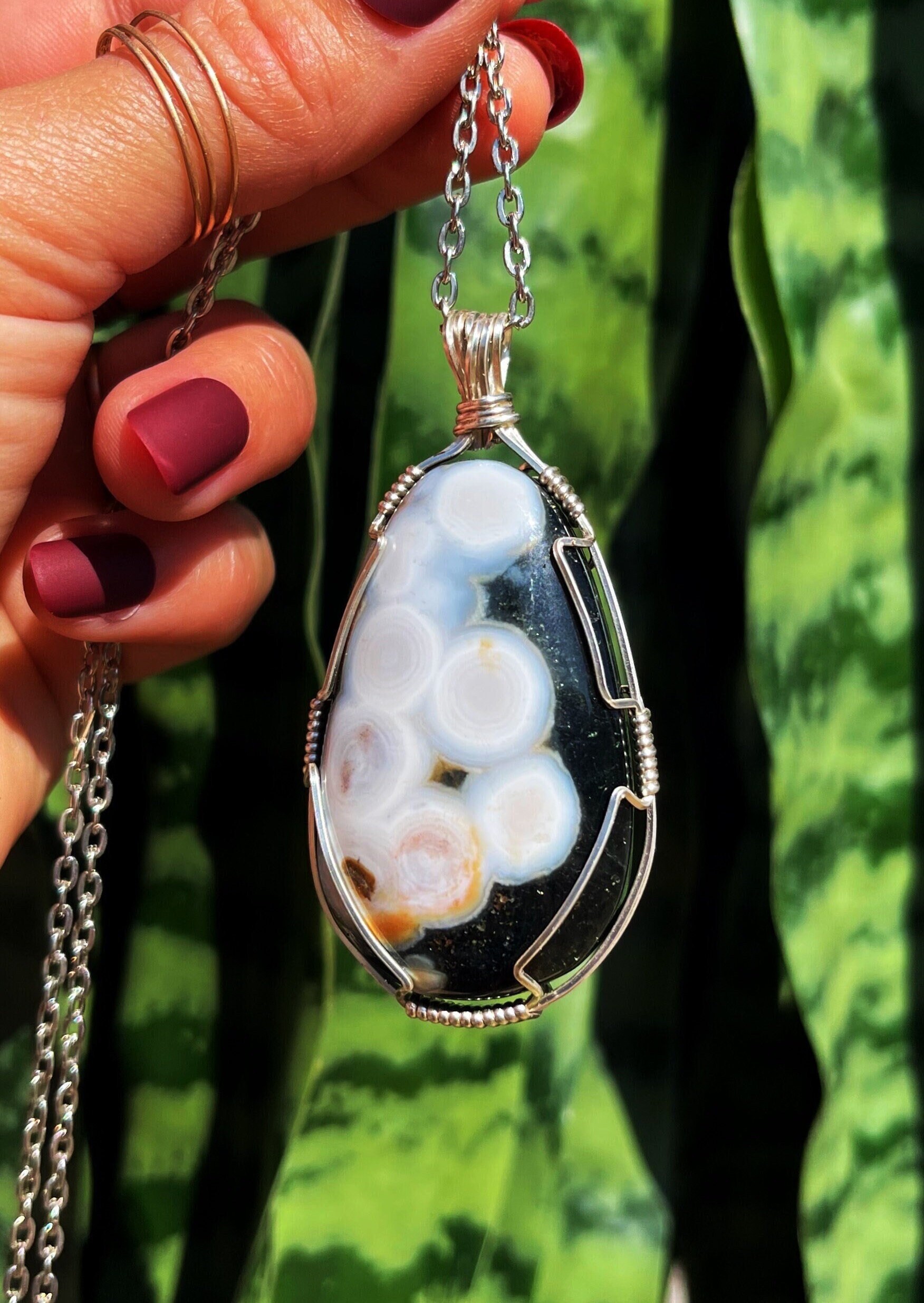 Ocean Jasper Necklace - Promotes Elevated Spirits + Increased Joy Ocean Jasper Necklace - Promotes Elevated Spirits + Increased Joy