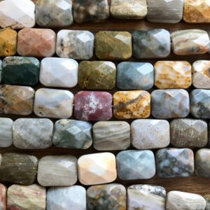 ocean jasper 16x12x6mm rectangle Gemstone Beads -15.5 inch strand ocean jasper 16x12x6mm rectangle Gemstone Beads -15.5 inch strand