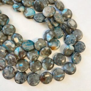 Ocean Jasper 16x6mm coin gemstone beads---15.5 inch strand Ocean Jasper 16x6mm coin gemstone beads---15.5 inch strand