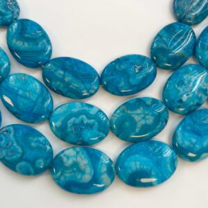ocean jasper 35x25x8mm flat oval gemstone beads -15.5 inch strand ocean jasper 35x25x8mm flat oval gemstone beads -15.5 inch strand