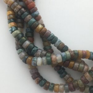 4mm Heishi Ocean Jasper. 15" strand of High quality heishi cut beads in mix of green, yellow, white and brown ocean jasper. 4mm Heishi Ocean Jasper. 15" strand of High quality heishi cut beads in mix of green, yellow, white and brown ocean jasper.