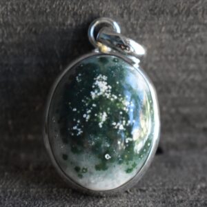 Ocean Jasper 925 Silver Pendant, Gemstone Jewelry