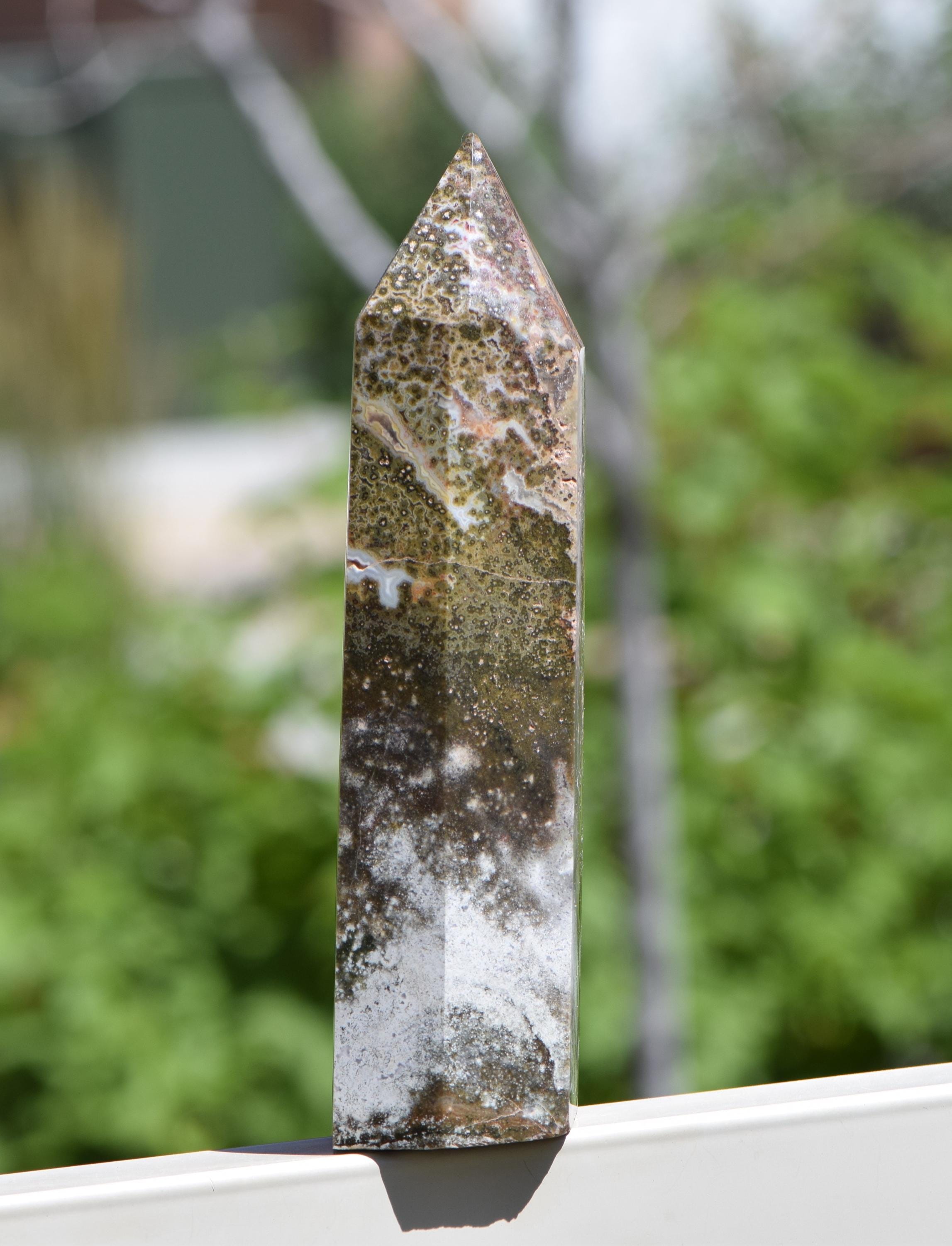 Over 2 Lbs Ocean Jasper Tower