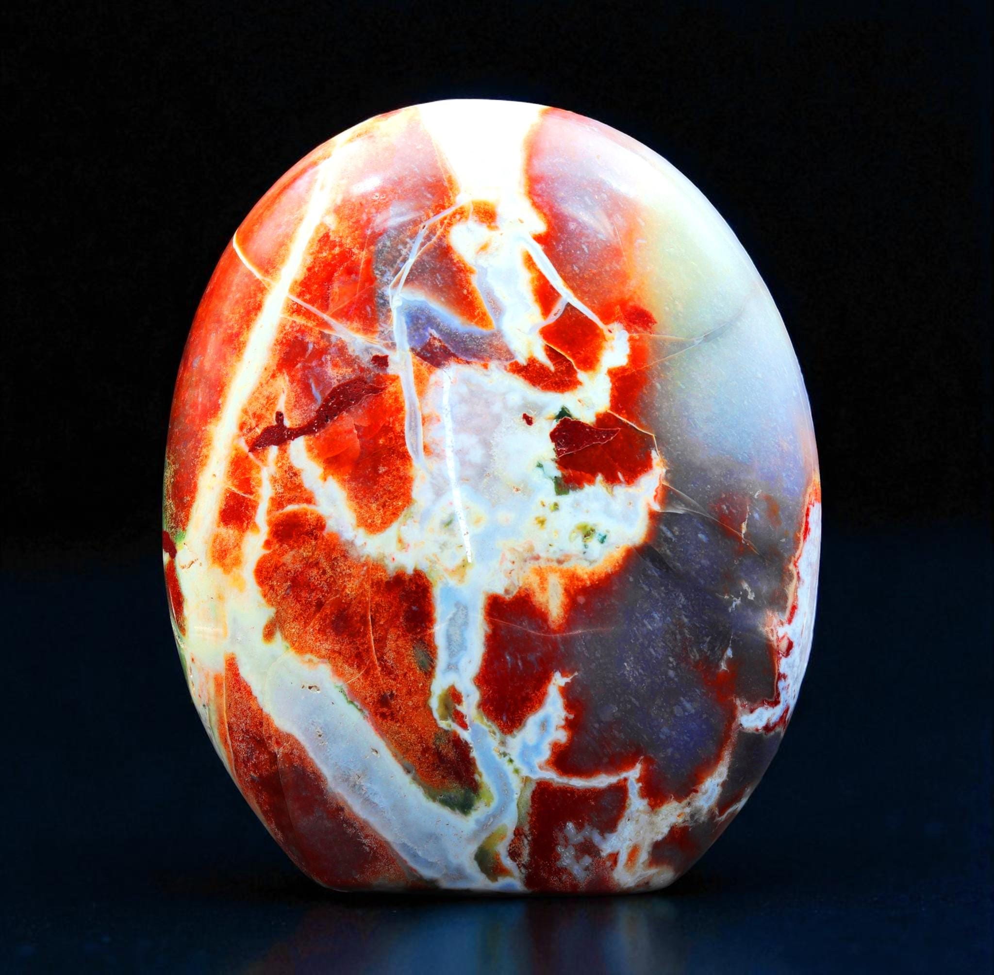 Lavender Ocean Jasper Specimen: Healing Crystal Decor (195mm)