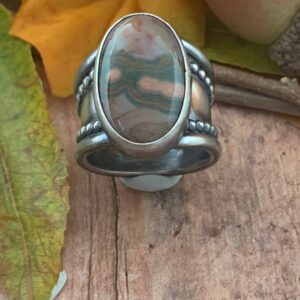 Ocean Jasper Artisan Ring