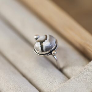 Ocean Jasper Delica Ring – Sterling Silver, Choose Your Stone