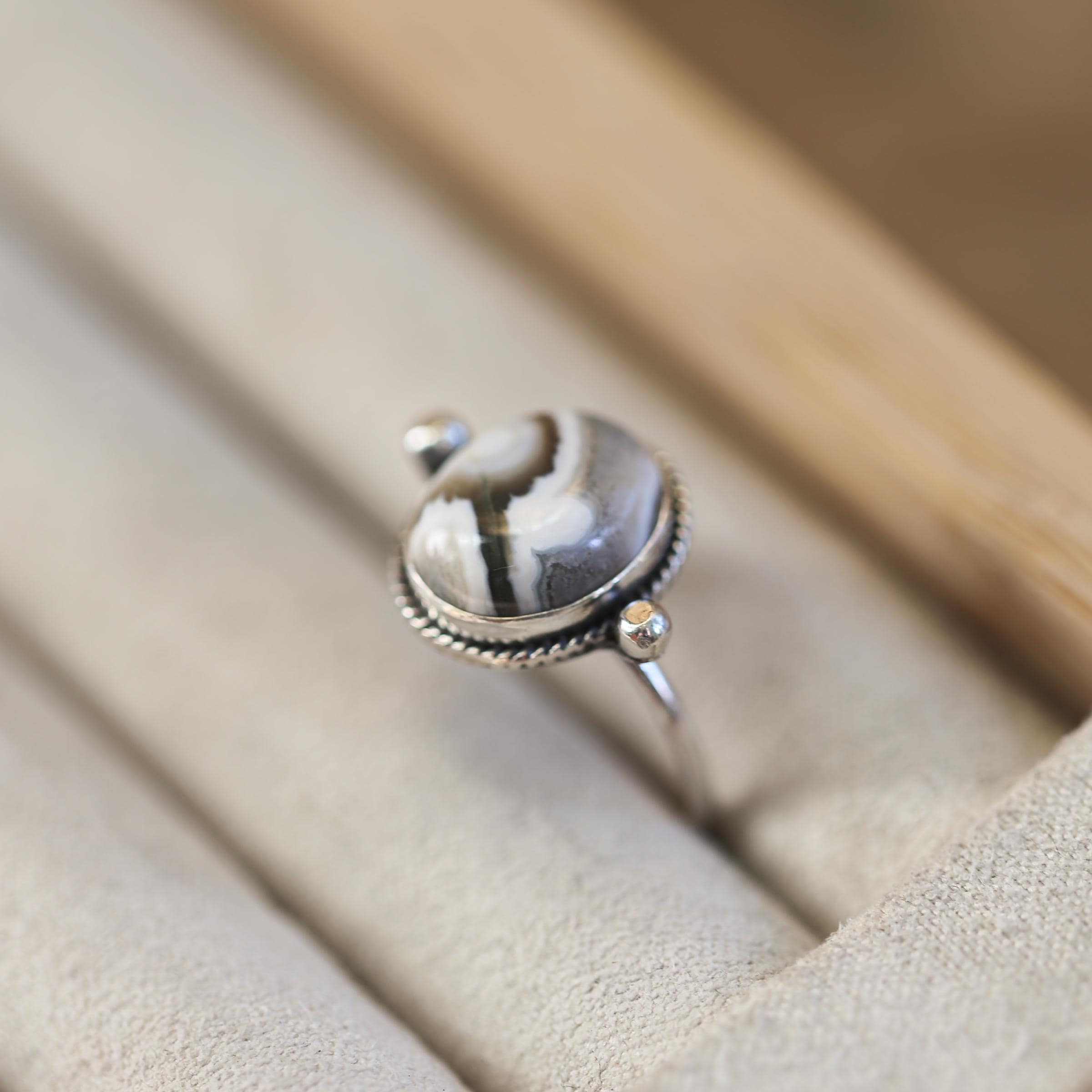 Ocean Jasper Delica Ring – Sterling Silver, Choose Your Stone Ocean Jasper Delica Ring – Sterling Silver, Choose Your Stone