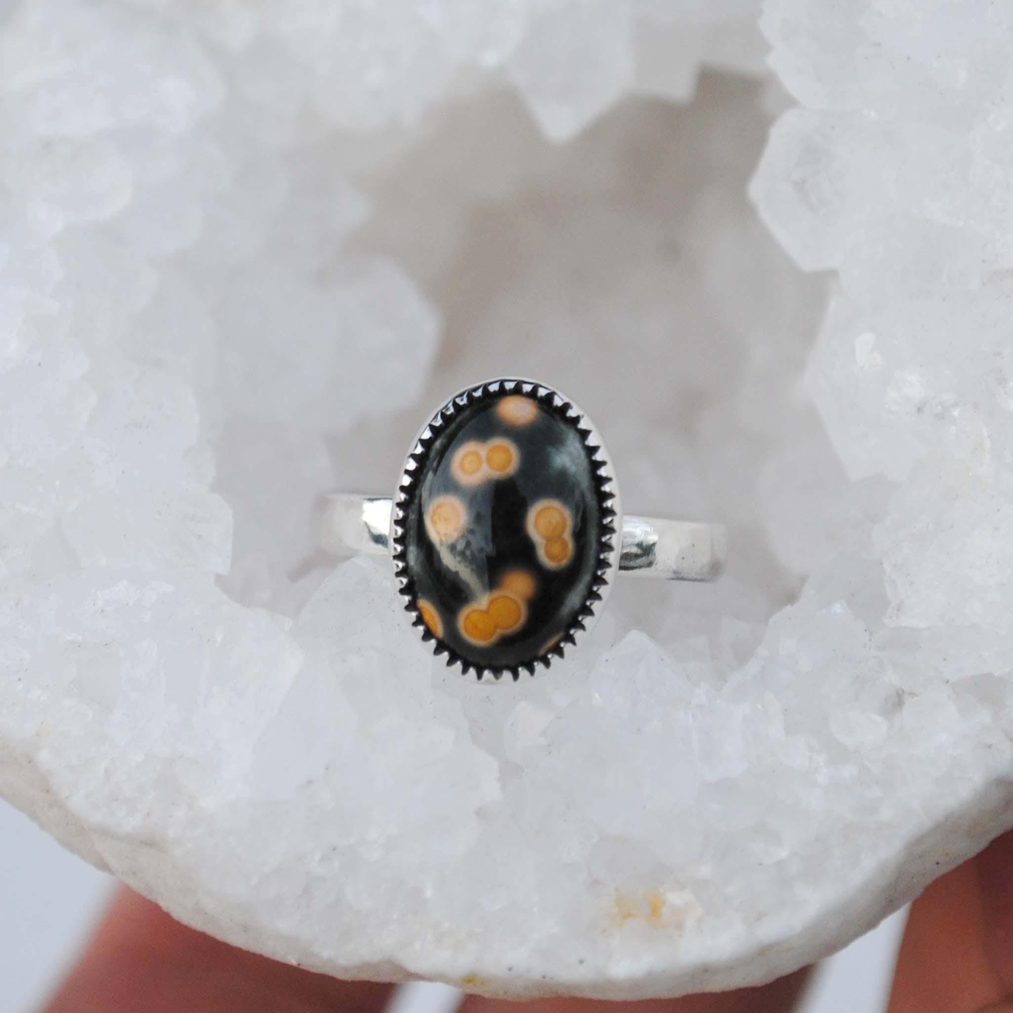 Ocean Jasper Ring, Ocean Jasper Jewelry, Size 9.25 (can Be Sized To A 9.5, 9.75, 10, 10.25)