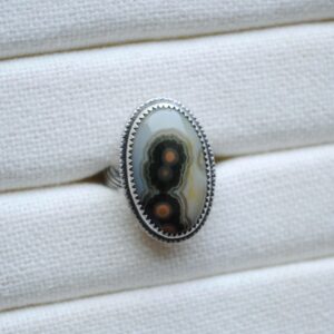 SIZE 6.5, Ocean Jasper Ring, Ocean Jasper Jewelry