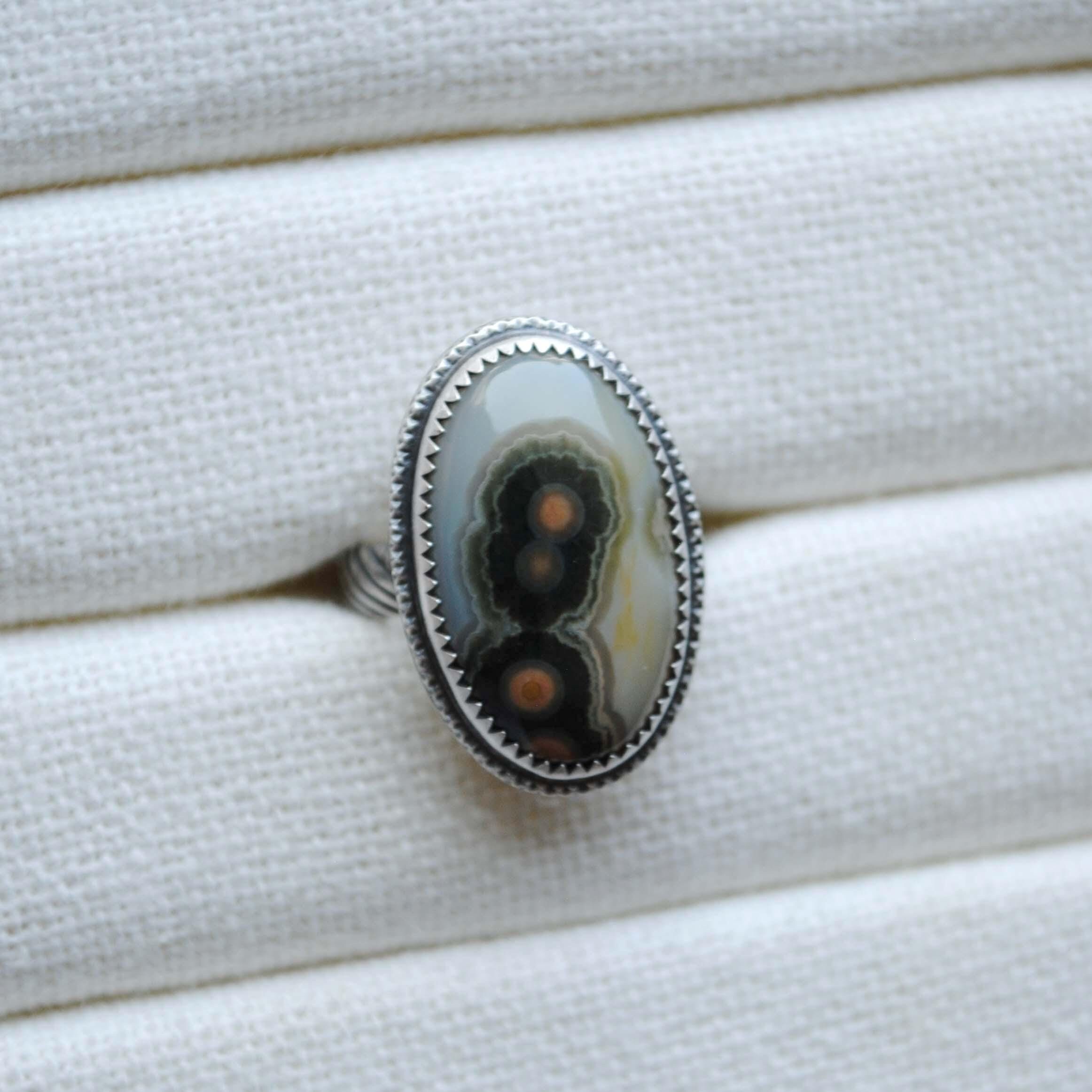 Size 6.5, Ocean Jasper Ring, Ocean Jasper Jewelry Size 6.5, Ocean Jasper Ring, Ocean Jasper Jewelry