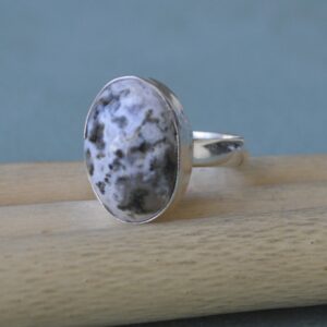 Ocean Jasper Sterling Silver Ring: Artisan Gemstone Jewelry Ocean Jasper Sterling Silver Ring: Artisan Gemstone Jewelry
