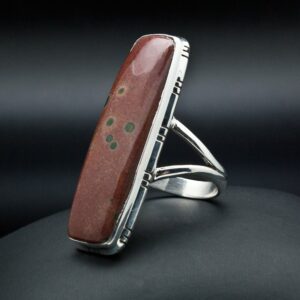Sterling Silver Ocean Jasper Ring Size 11
