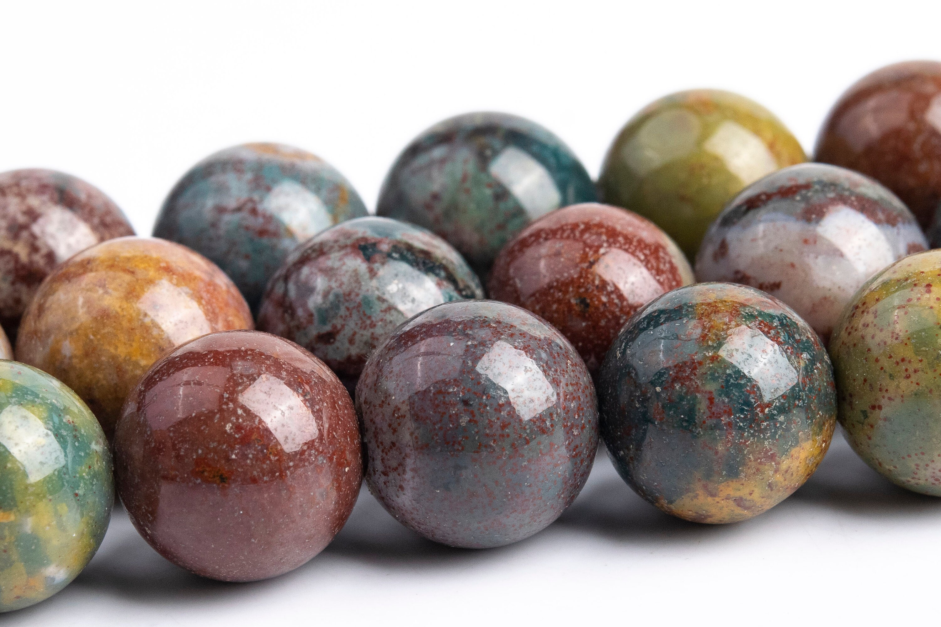 12mm Ocean Jasper Beads Grade Aaa Genuine Natural Gemstone Round Loose Beads 15" / 7.5” Bulk Lot Options (111284) 12mm Ocean Jasper Beads Grade Aaa Genuine Natural Gemstone Round Loose Beads 15" / 7.5” Bulk Lot Options (111284)