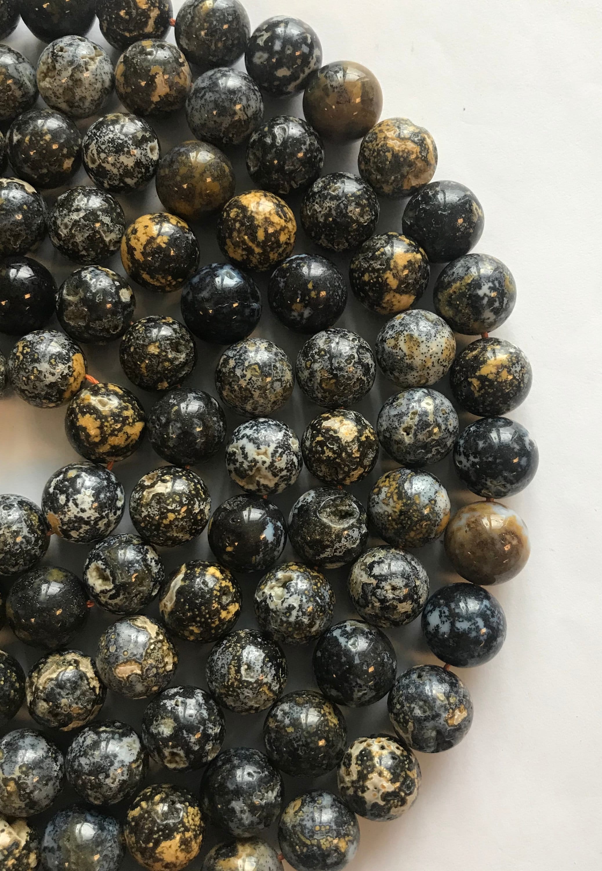 Ocean Jasper 12mm Round Gemstone Beads--15.5" Ocean Jasper 12mm Round Gemstone Beads--15.5"