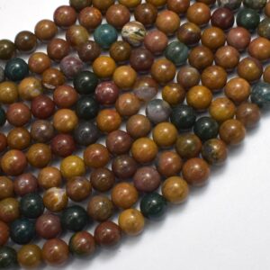 Ocean Jasper, 6mm (6.7mm), Round, 15 Inch, Full strand, Approx. 58 beads, Hole 1mm (330054021) Ocean Jasper, 6mm (6.7mm), Round, 15 Inch, Full strand, Approx. 58 beads, Hole 1mm (330054021)