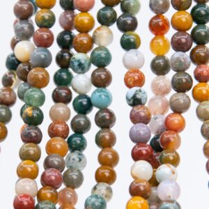 Genuine Natural Multicolor Ocean Jasper Loose Beads Round Shape 4mm Genuine Natural Multicolor Ocean Jasper Loose Beads Round Shape 4mm
