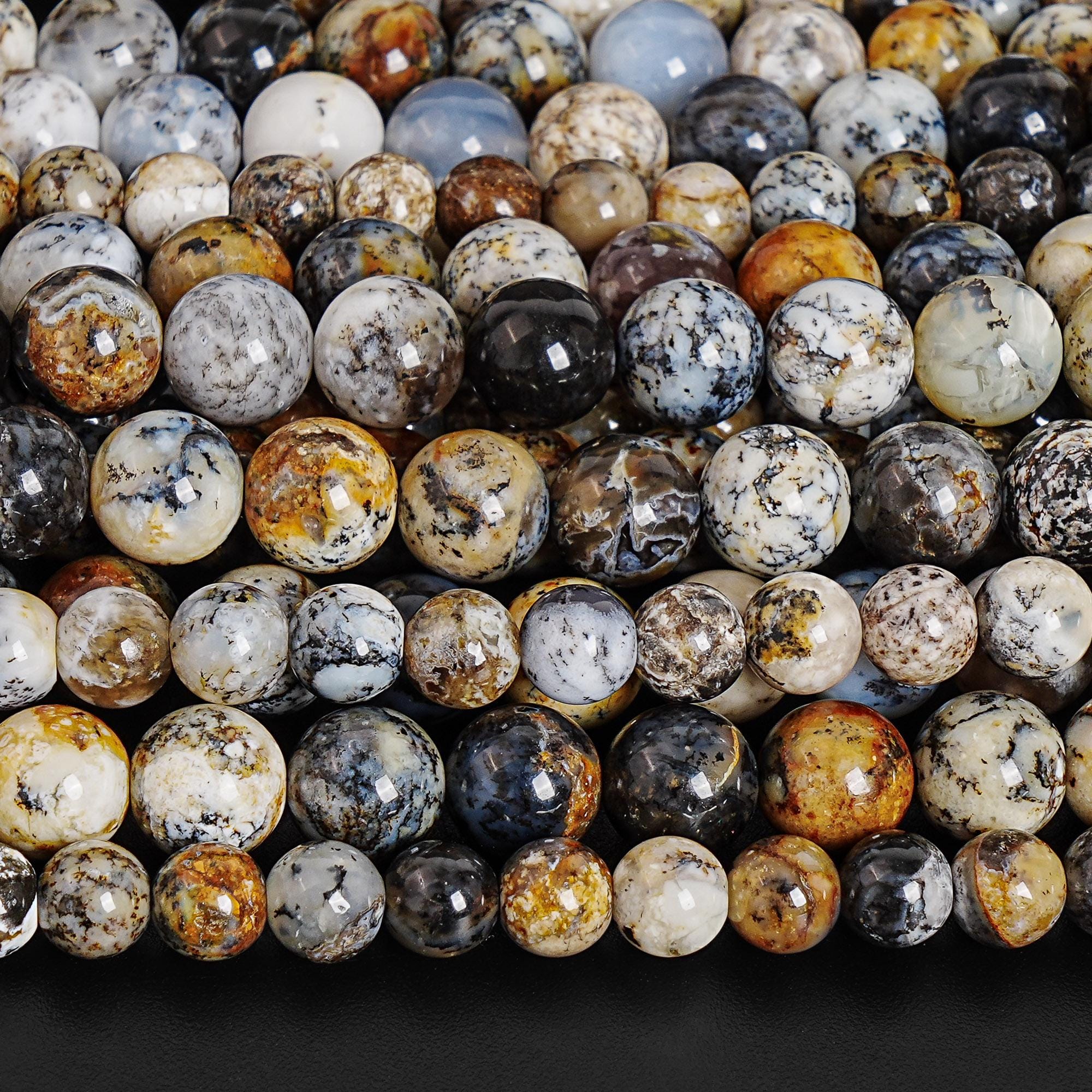 Multicolor Ocean Jasper 6mm 8mm Beads Grade Aa Natural Round 15" 7.5"loose Beads
