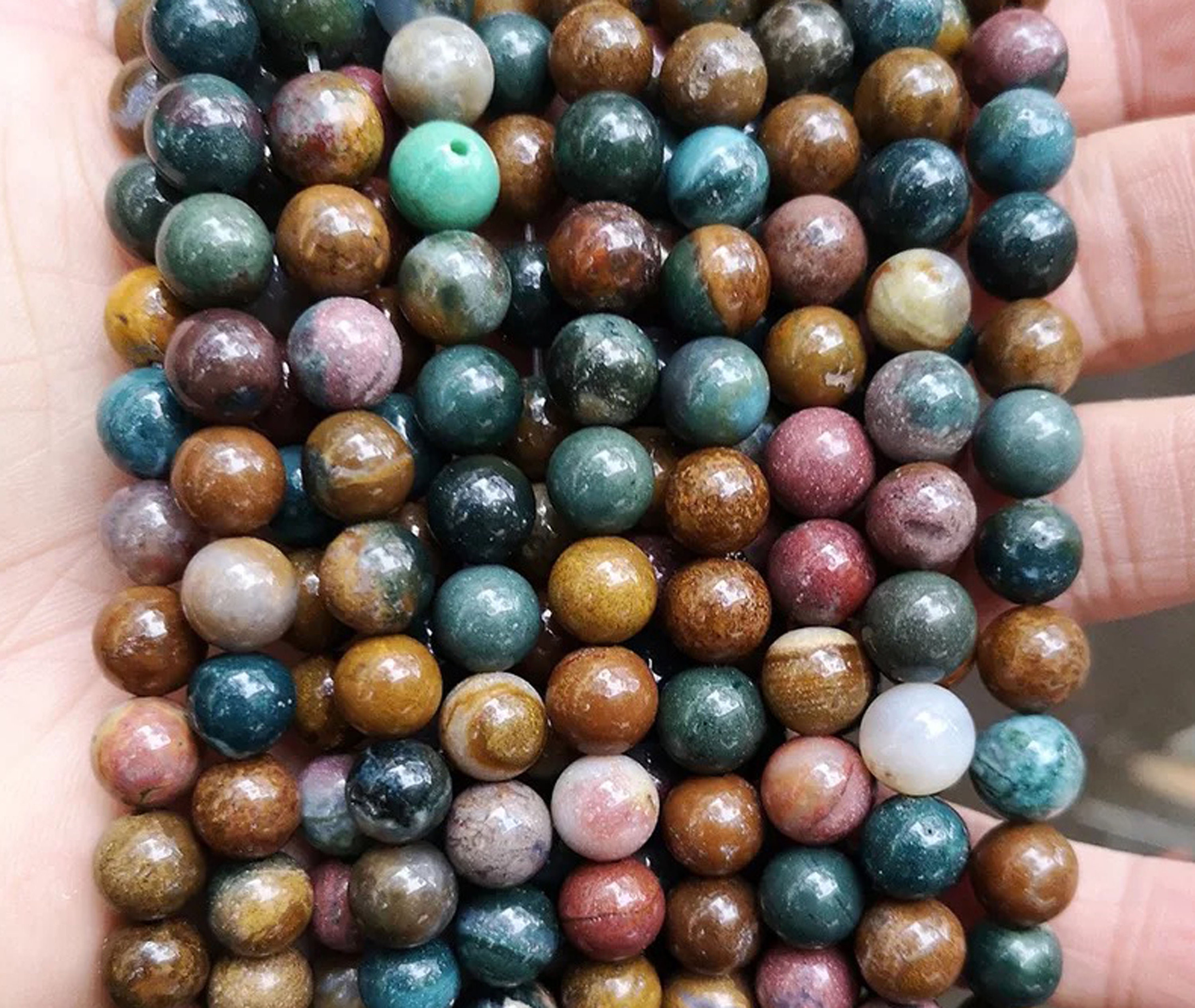 Natural Ocean Jasper Round Beads,ocean Jasper Beads,4mm 6mm 8mm 10mm 12mm Natural Smooth Beads,one Strand 15",gemstone Beads,ocean Beads Natural Ocean Jasper Round Beads,ocean Jasper Beads,4mm 6mm 8mm 10mm 12mm Natural Smooth Beads,one Strand 15",gemstone Beads,ocean Beads