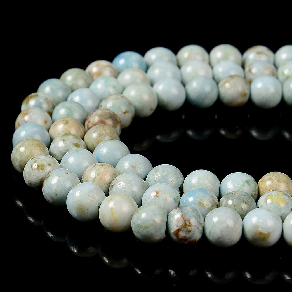 Natural Blue Ocean Jasper Gemstone Round 8mm Loose Beads (d534) Natural Blue Ocean Jasper Gemstone Round 8mm Loose Beads (d534)