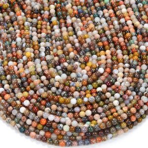 Natural Ocean Jasper Gemstone Round 3mm 4mm 5mm Loose Beads 15 Inch Full Strand (d292) Natural Ocean Jasper Gemstone Round 3mm 4mm 5mm Loose Beads 15 Inch Full Strand (d292)