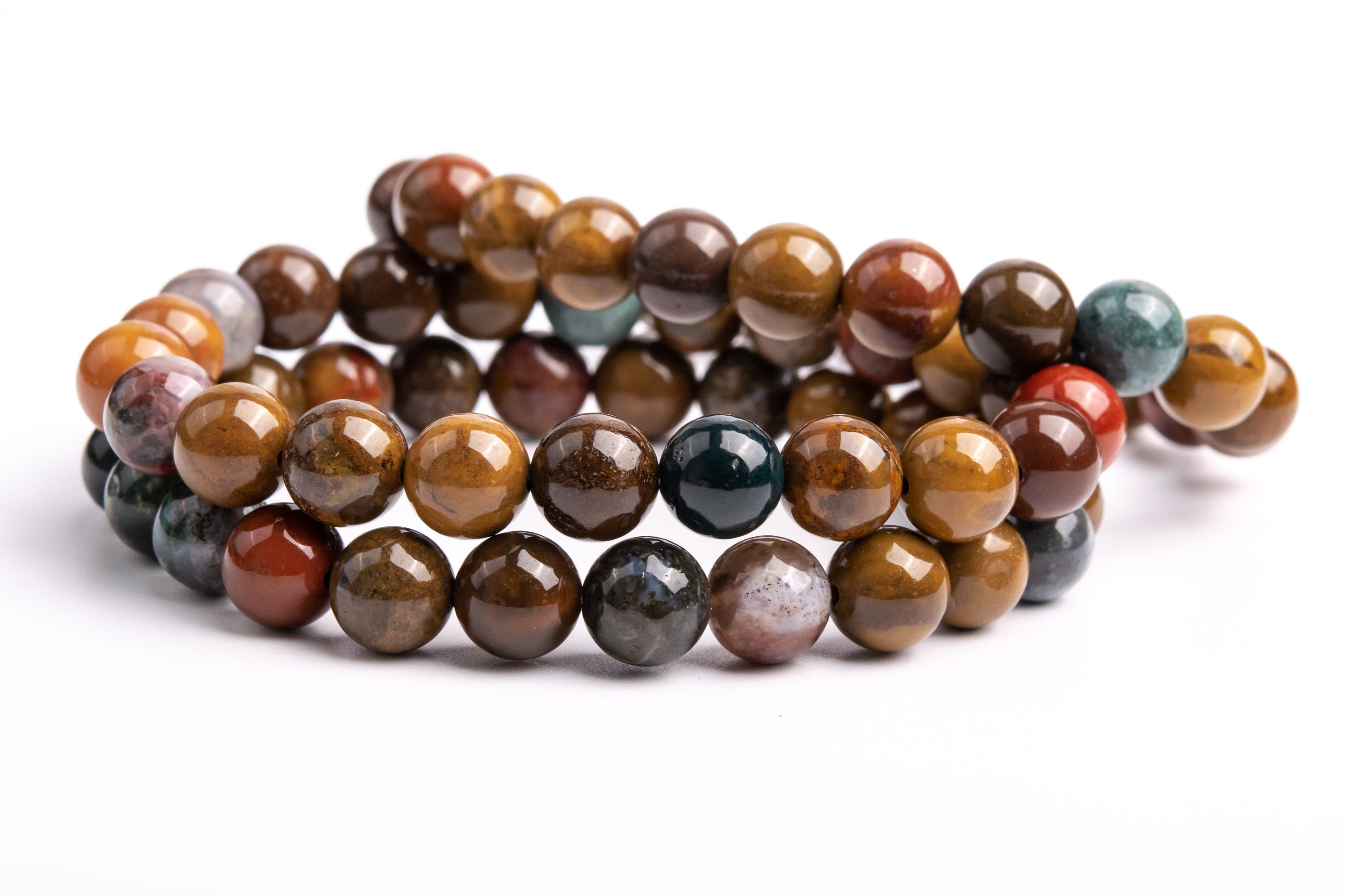 Natural Multicolor Ocean Jasper Gemstone Grade Aaa Round 8mm Loose Beads Natural Multicolor Ocean Jasper Gemstone Grade Aaa Round 8mm Loose Beads