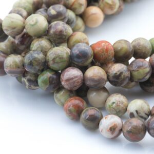 Natural New Ocean Jasper High Quality In Round 8mm, 10mm, 12mm- Wholesale Pricng- Full 15.5 Inch Strand Smooth Gemstone Beads Natural New Ocean Jasper High Quality In Round 8mm, 10mm, 12mm- Wholesale Pricng- Full 15.5 Inch Strand Smooth Gemstone Beads