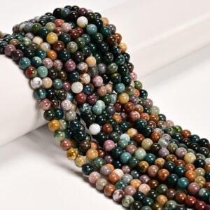 Natural Ocean Jasper Smooth Round Beads Size 4mm 5mm 6mm 8mm 15.5'' Strand Natural Ocean Jasper Smooth Round Beads Size 4mm 5mm 6mm 8mm 15.5'' Strand