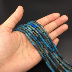 Natural Ocean Jasper Tube Beads Beads Green Gemstone Round Tube Beads 4x14mm High Quality Jewelry making Supplies bulk wholesale Natural Ocean Jasper Tube Beads Beads Green Gemstone Round Tube Beads 4x14mm High Quality Jewelry making Supplies bulk wholesale