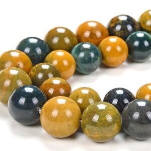 Natural Ocean Jasper Yellow Green Gemstone Grade Aa Round 12mm 13mm 14mm Loose Beads (d191) Natural Ocean Jasper Yellow Green Gemstone Grade Aa Round 12mm 13mm 14mm Loose Beads (d191)