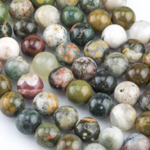 Original Ocean Jasper Beads Smooth Round Sizes, 4mm, 6mm, 8mm, 10mm, 12mm - In Full 15.5 Inch Strand- Aa Quality - Original Stock Very Rare! Original Ocean Jasper Beads Smooth Round Sizes, 4mm, 6mm, 8mm, 10mm, 12mm - In Full 15.5 Inch Strand- Aa Quality - Original Stock Very Rare!