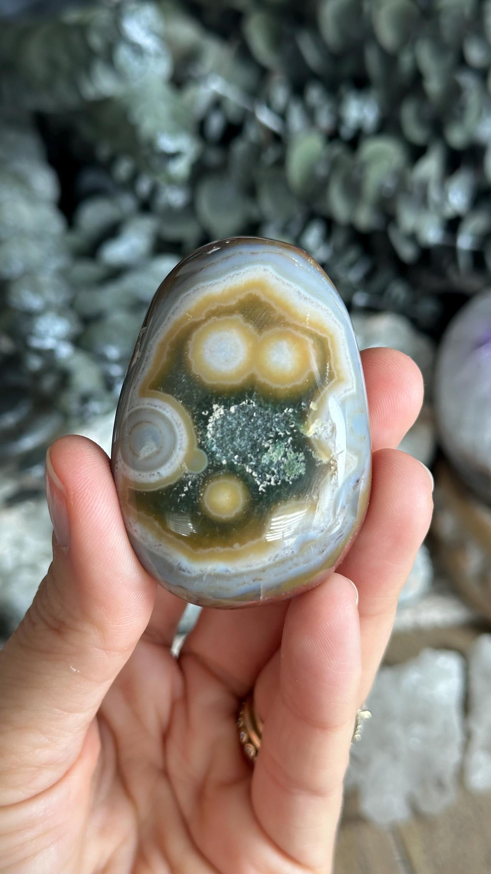 8th Vein Ocean Jasper Palmstone, Marovato, Jelly Oj