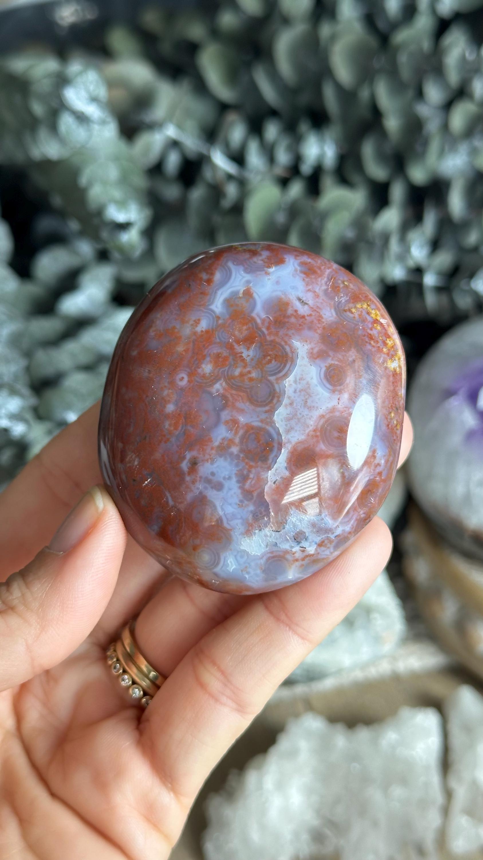 8th Vein Ocean Jasper Palmstone, Marovato, Jelly Oj
