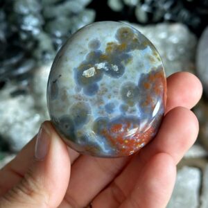 8th Vein Jelly Ocean Jasper Palmstone, Marovato, Jelly Oj
