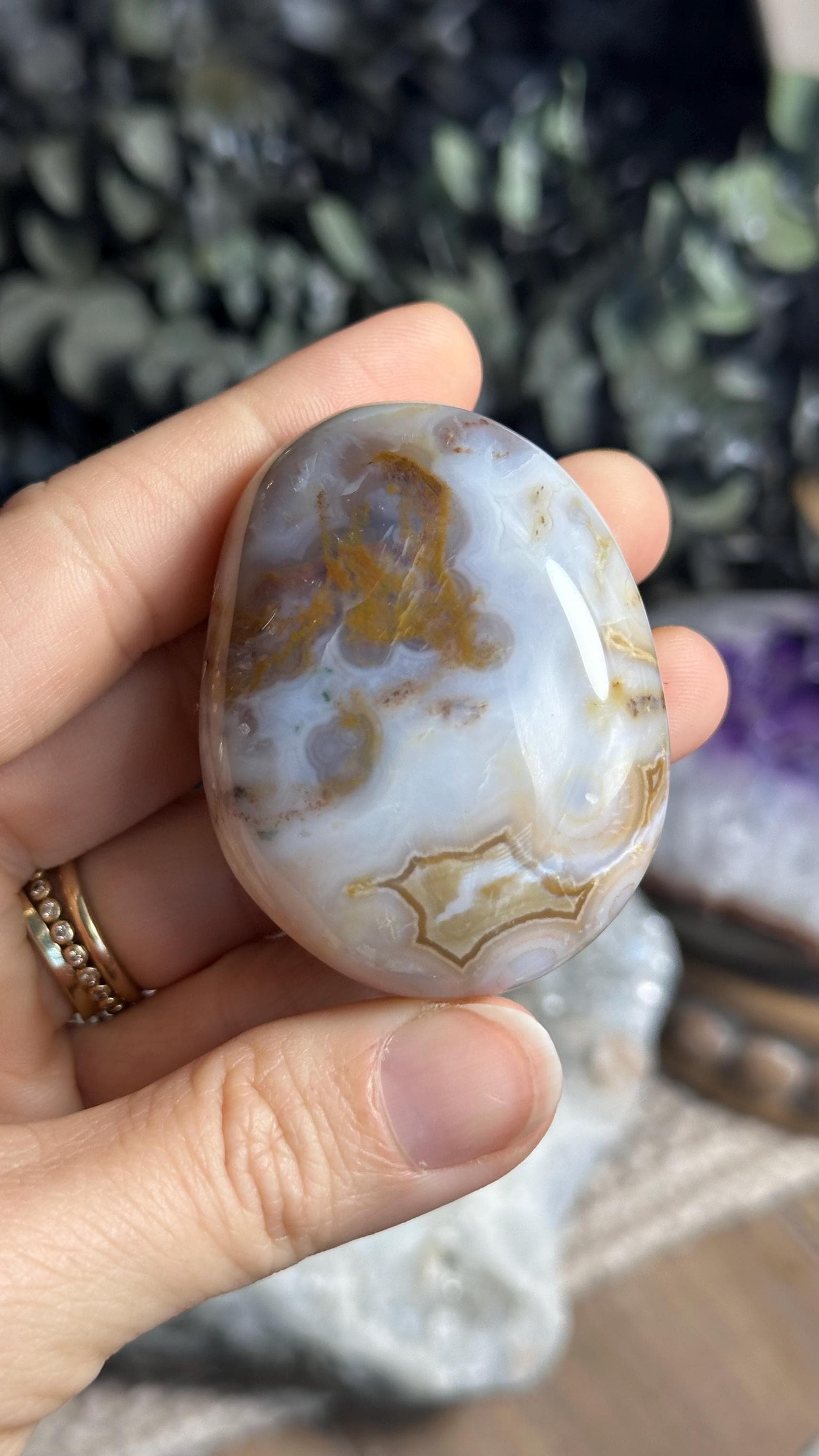 8th Vein Jelly Ocean Jasper Palmstone, Marovato, Jelly Oj