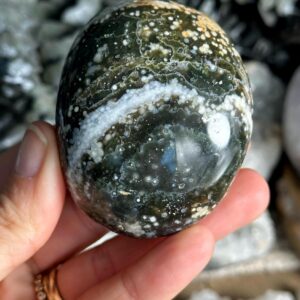 8th Vein Green Ocean Jasper Palmstone, Marovato, Jelly Oj