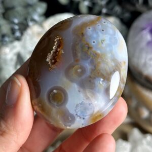 8th Vein Jelly Ocean Jasper Palmstone, Marovato, Jelly Oj
